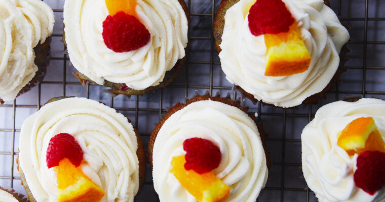 White Peach Sangria Cupcakes