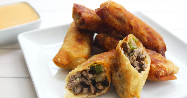 Philly Cheesesteak Egg Rolls