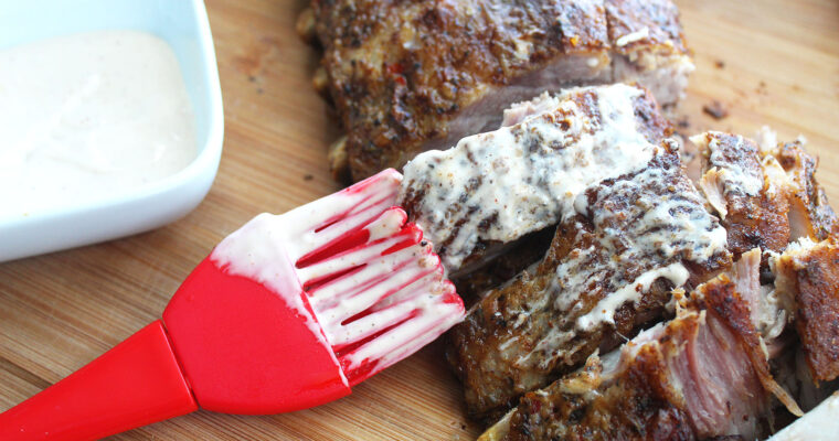 Slow Cooker Ribs with Alabama White Sauce