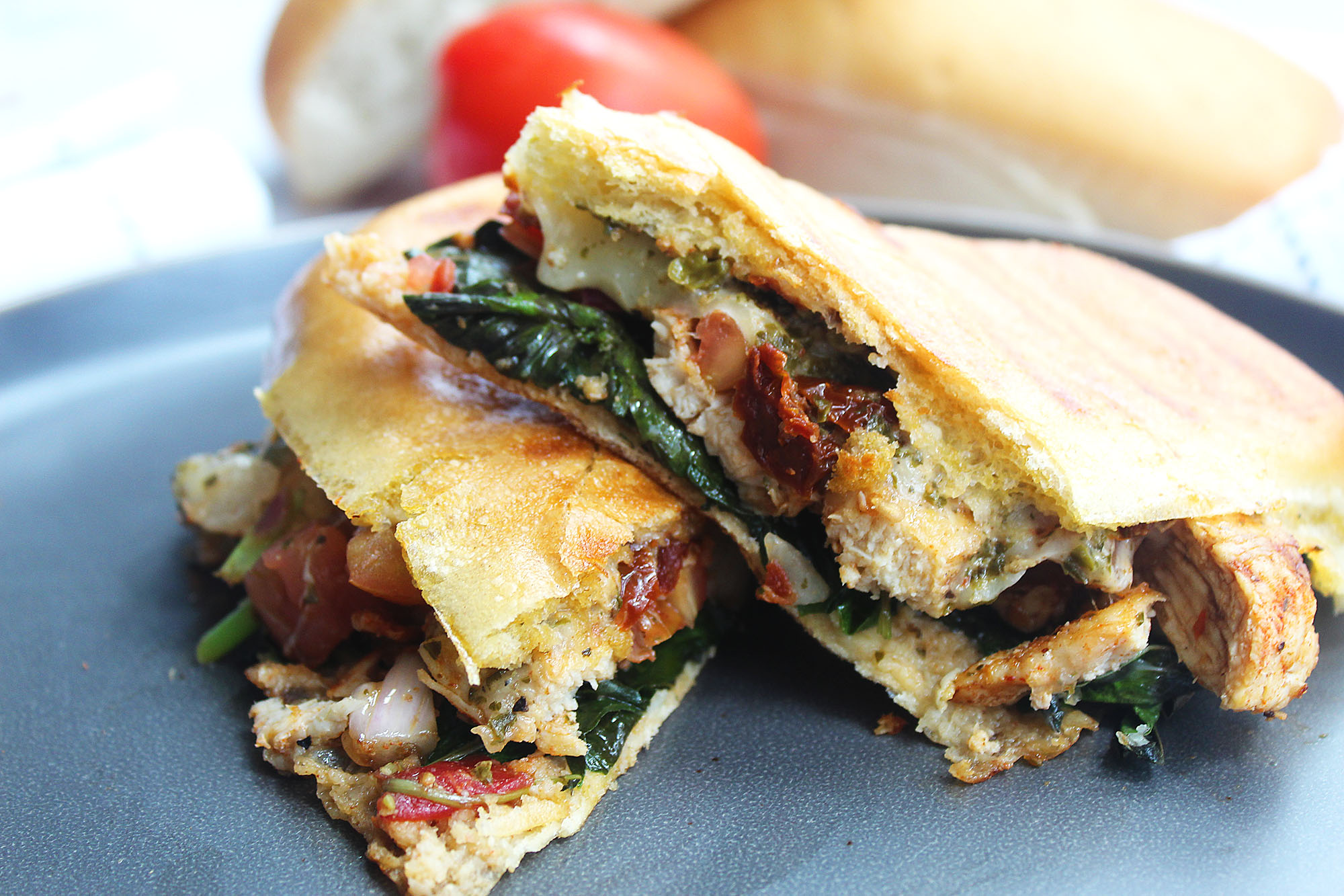 Bruschetta Chicken Panini - The Mixed Menu