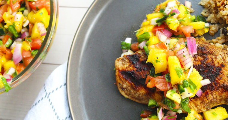 Jerk Chicken with Mango Salsa