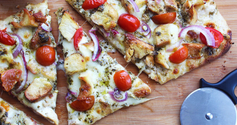 Pesto Chicken Pizza