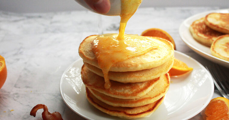 Mimosa Pancakes