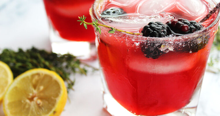 Blackberry Smash with Thyme and Ginger