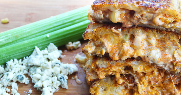 Buffalo Chicken Grilled Cheese