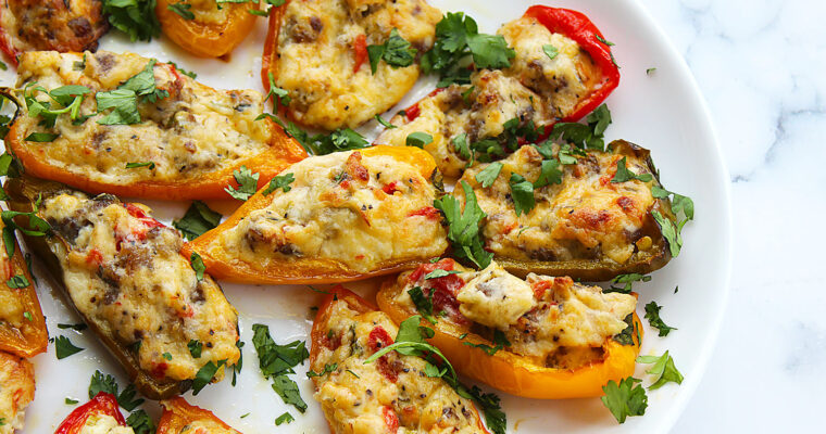 Sausage Stuffed Sweet Peppers