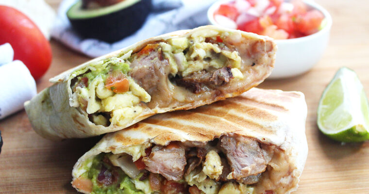 Steak Egg and Cheese Burrito