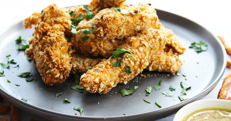 Pretzel Crusted Chicken Tenders