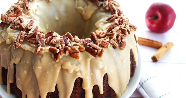 Cinnamon Apple Cream Cheese Bundt Cake