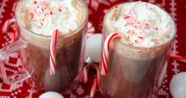 Boozy Peppermint Hot Chocolate