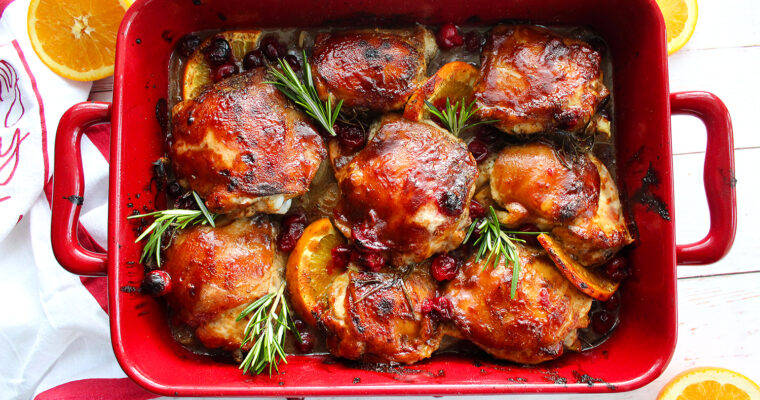 Cranberry Balsamic Glazed Chicken