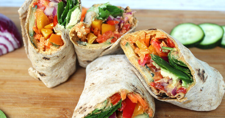 Hummus Veggie Wraps