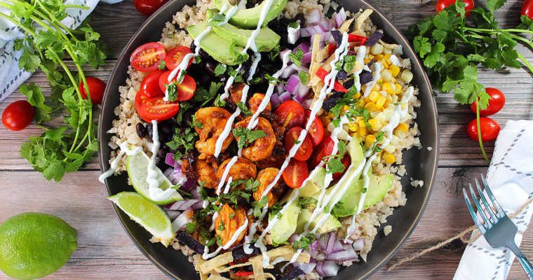 Chipotle Shrimp Cauliflower Bowl