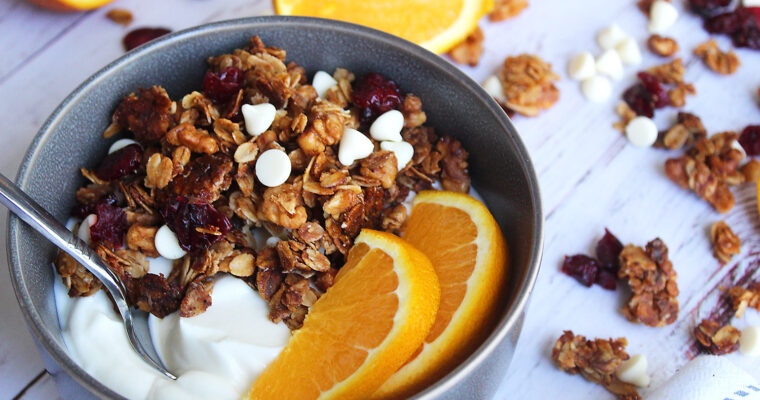 Orange White Chocolate Granola