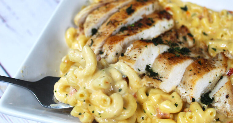 Tuscan Mac and Cheese with Chicken