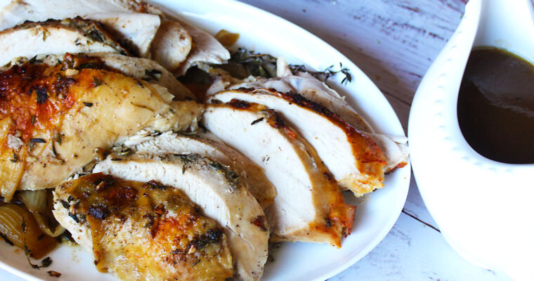 Garlic Rosemary Roast Turkey Breast