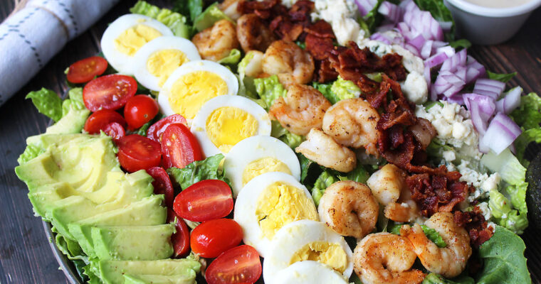 Shrimp Cobb Salad with Sweet Onion Dressing