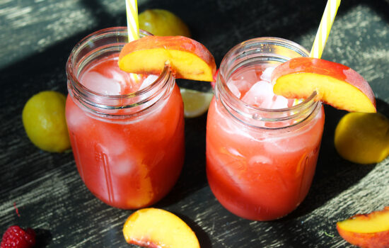 Peach Raspberry Lemonade