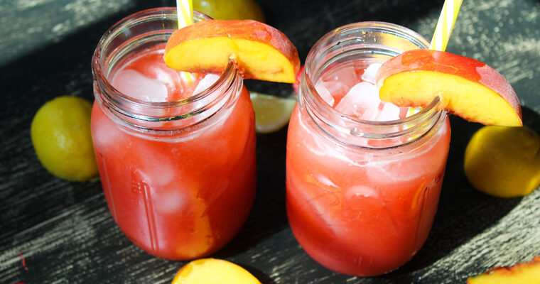 Peach Raspberry Lemonade