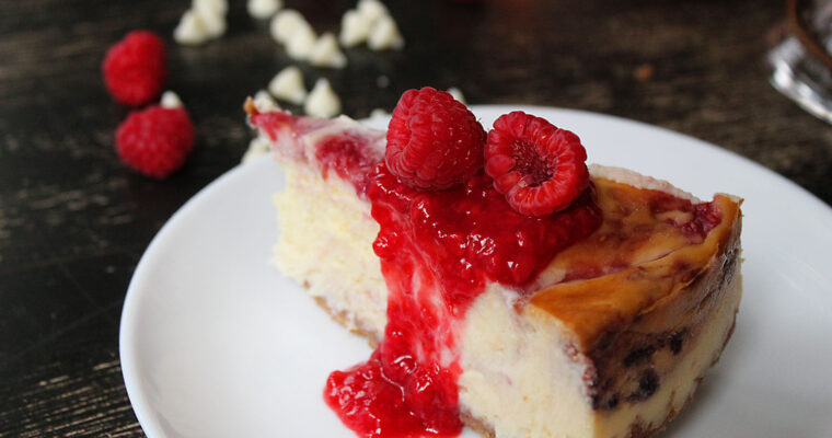 White Chocolate Raspberry Cheesecake