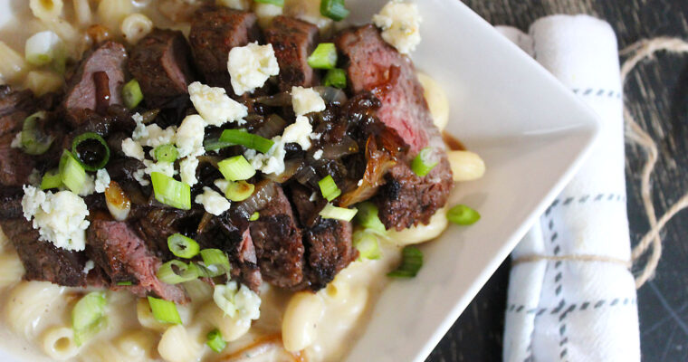 Gorgonzola Steak Mac and Cheese