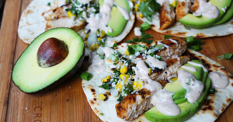 Mexican Street Corn Chicken Tacos