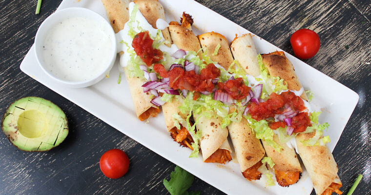 Baked Chicken Taquitos