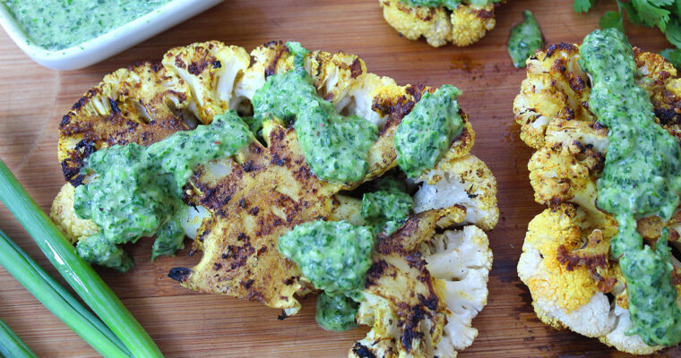 Cauliflower Steaks with Chimichurri