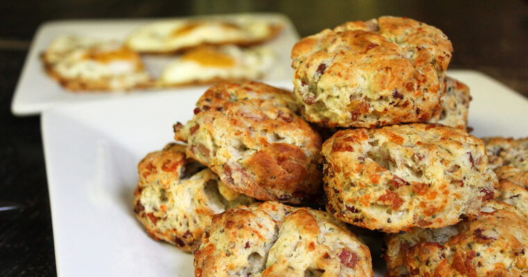 Ham and Cheddar Biscuits