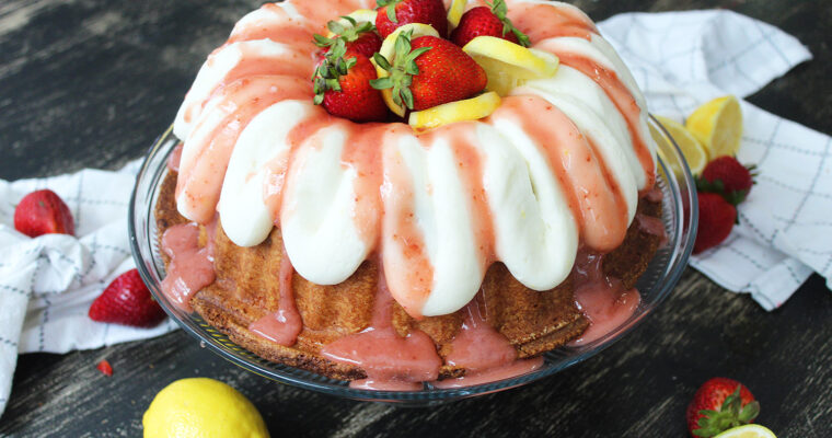 Strawberry Lemon Bundt Cake