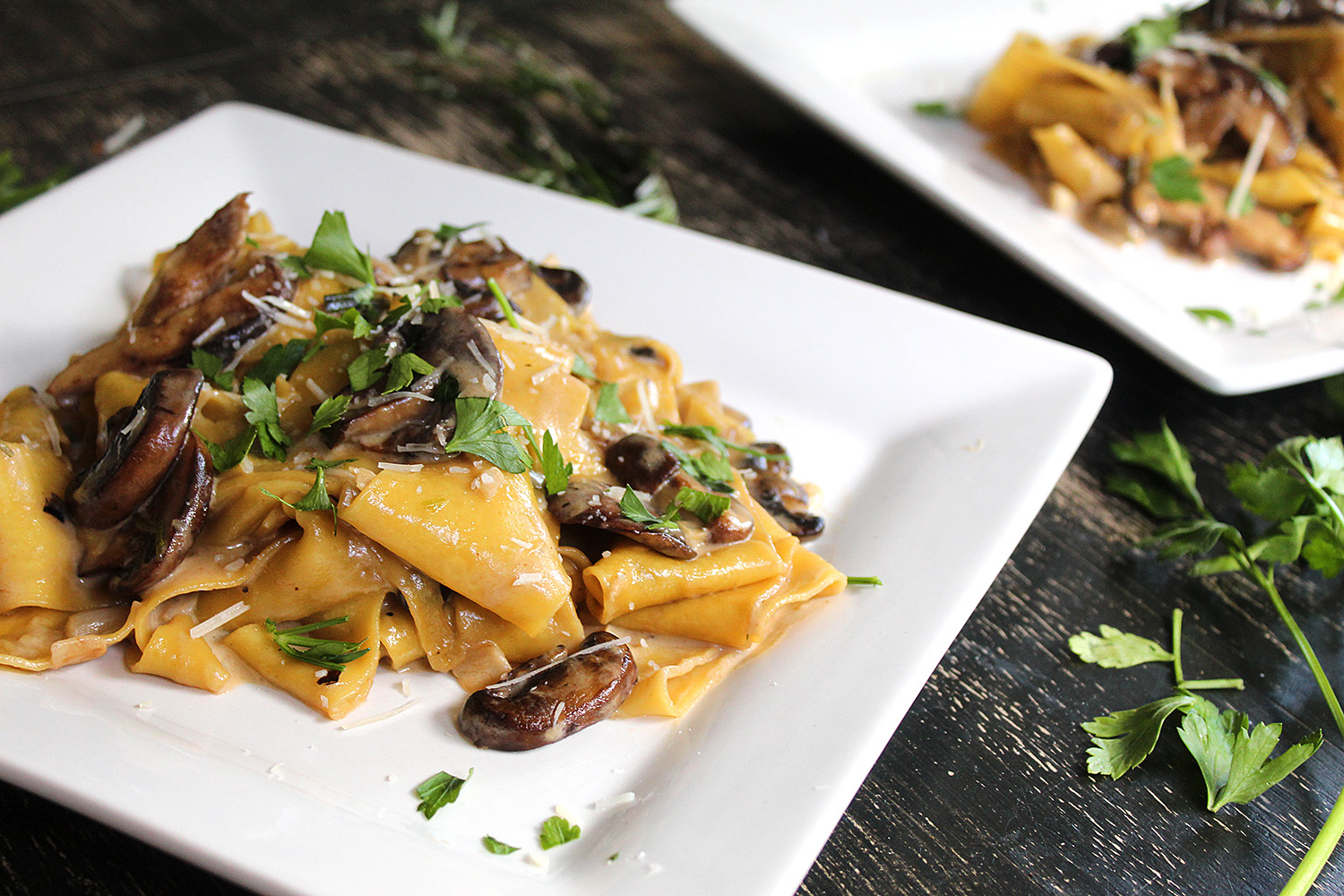 Pappardelle With Mushroom Ragu The Mixed Menu