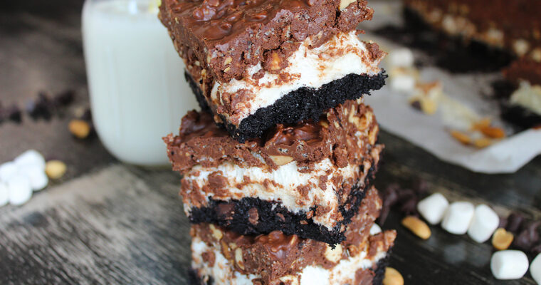 Flourless Marshmallow Brownies