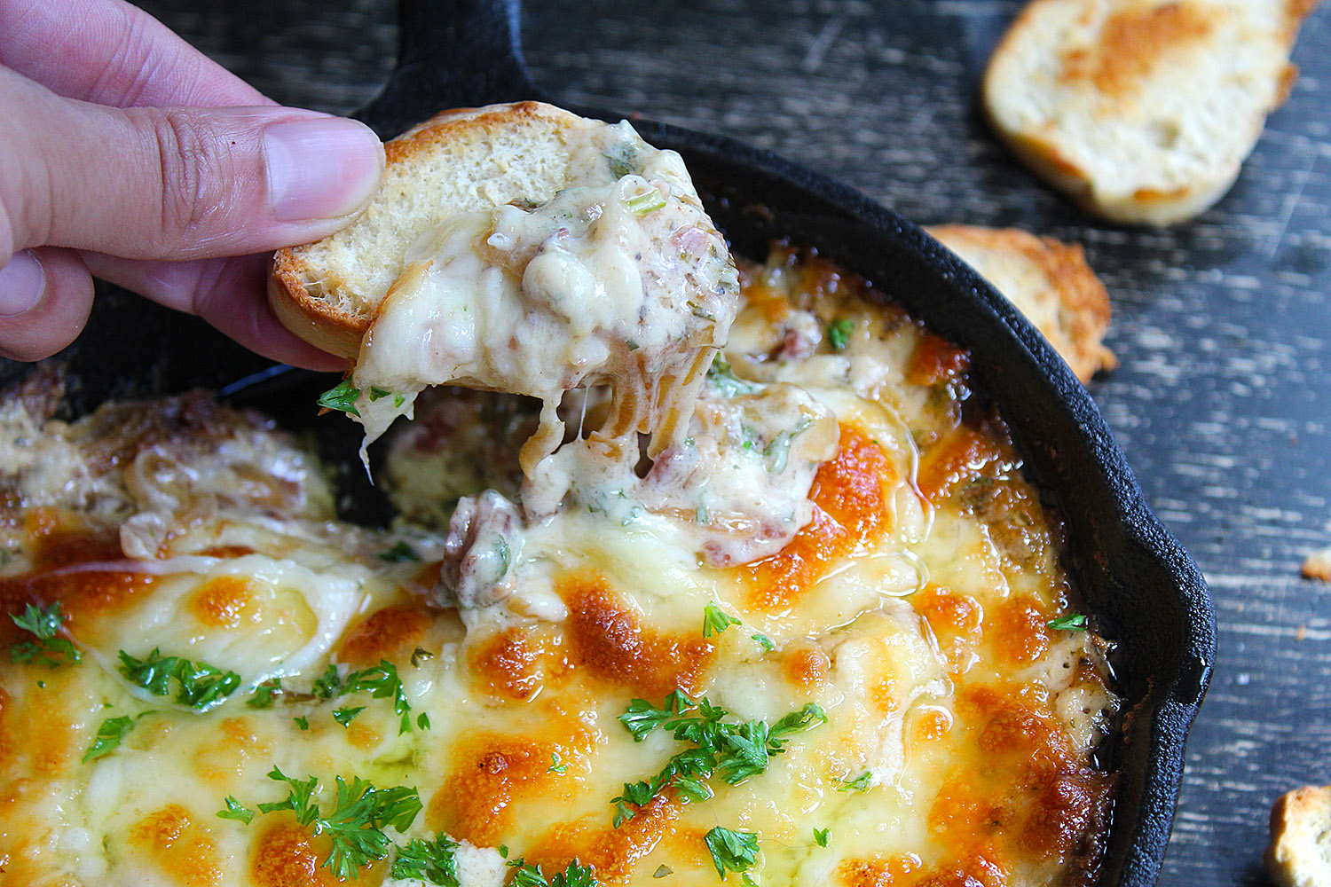 Gruyere Bacon and Caramelized Onion Dip The Mixed Menu