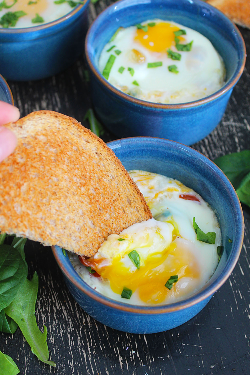 French Baked Eggs (Shirred Eggs) - The Mixed Menu