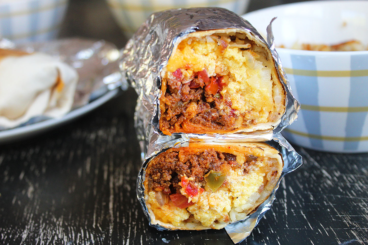 Chorizo Breakfast Burrito - The Mixed Menu