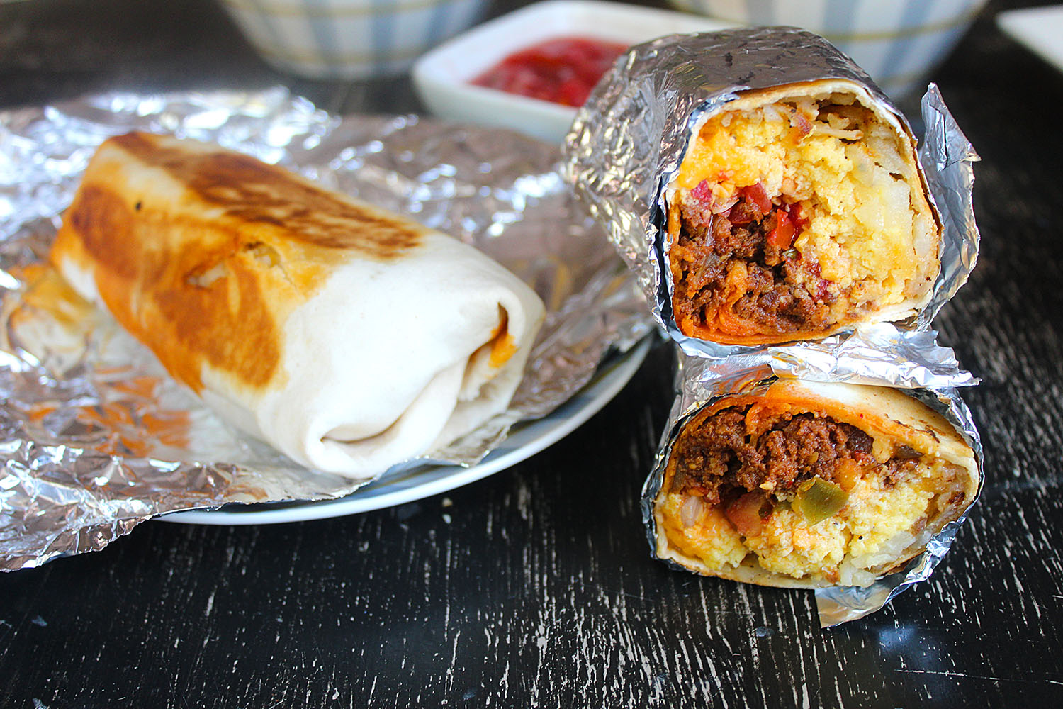 Chorizo Breakfast Burrito - The Mixed Menu