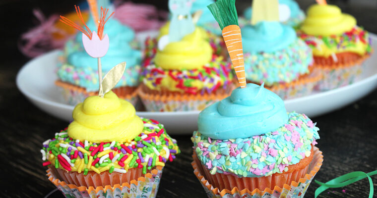 Strawberry Lemon Spring Cupcakes