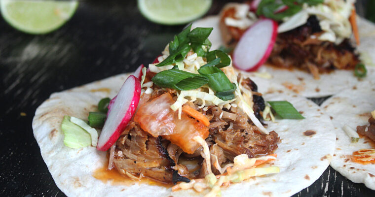 Spicy Korean Pork Tacos