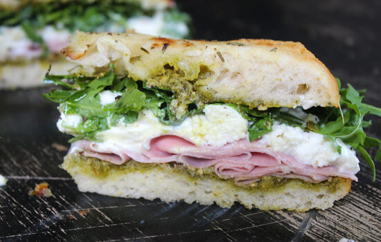 Mortadella Burrata Sandwich