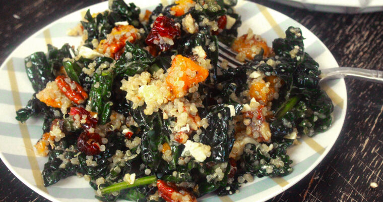 Kale Butternut Squash Salad